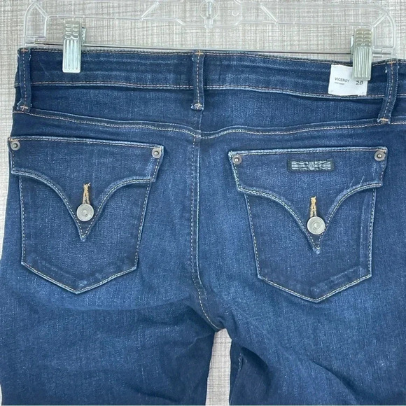 Hudson Veceroy Knee short Womens Size 26 blue 1787 - Picture 8 of 11